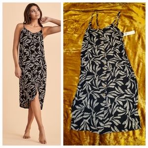 RIP CURL Women's Ooh La Leaf Print Midi Dress